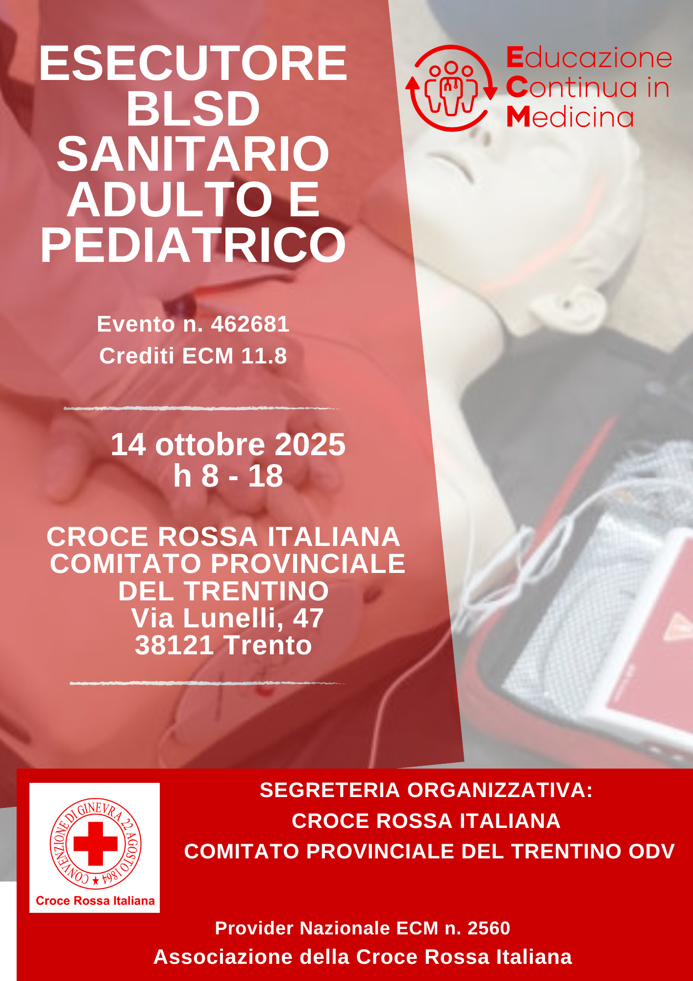 ESECUTORE BLSD SANITARIO ADULTO E PEDIATRICO - COMITATO PROVINCIALE DEL TRENTINO