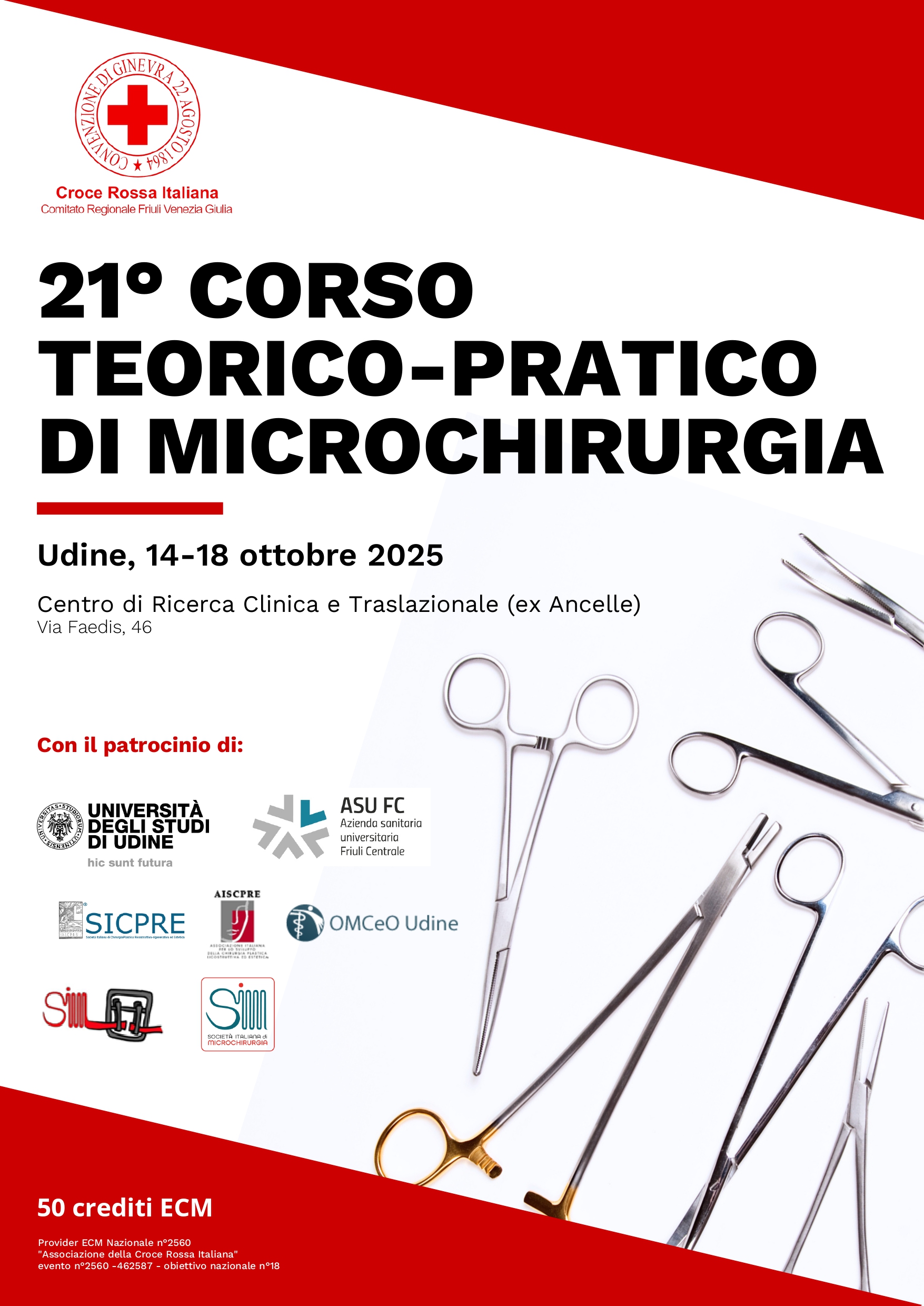21° CORSO TEORICO-PRATICO DI MICROCHIRURGIA