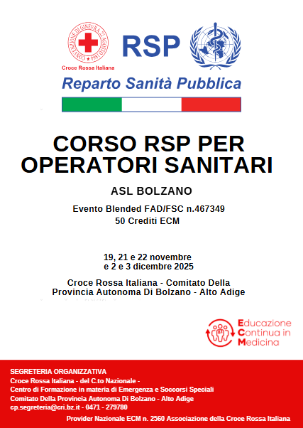 Corso RSP per Operatori Sanitari ASL Bolzano