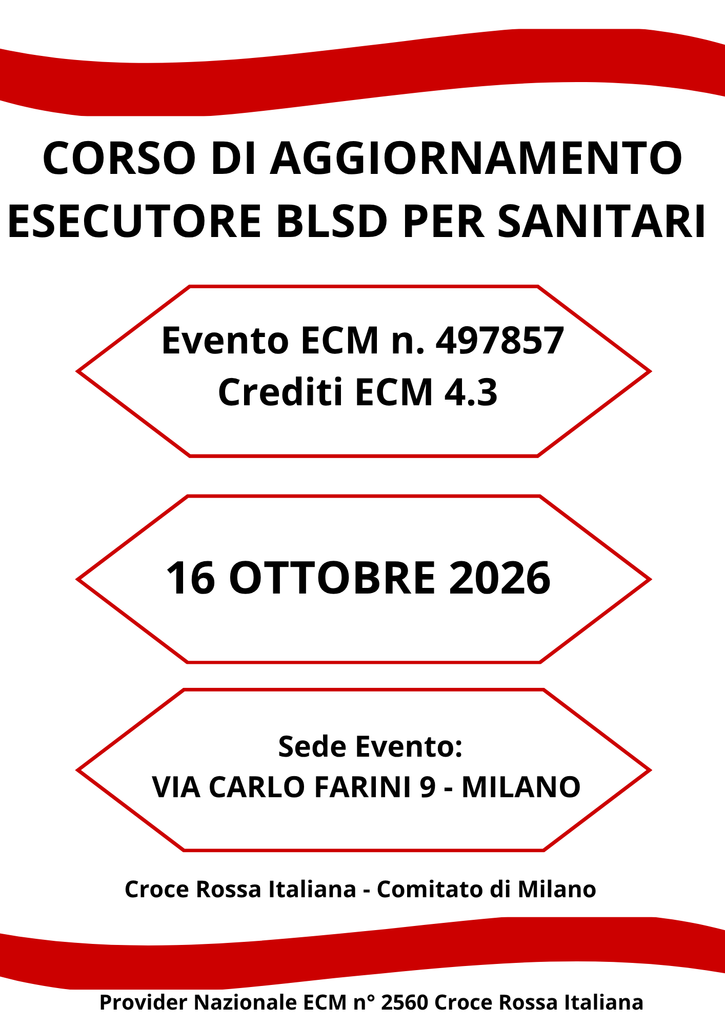 CORSO DI AGGIORNAMENTO ESECUTORE BLSD PER SANITARI 